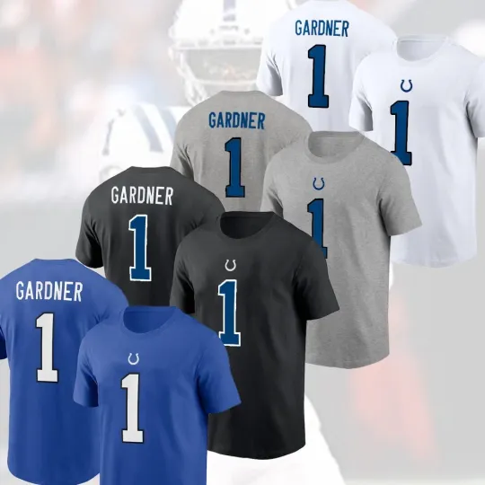 Discover Ahmad Sauce Gardner #1 Indianapolis Football 2025 Player Name & Number Fashion Game