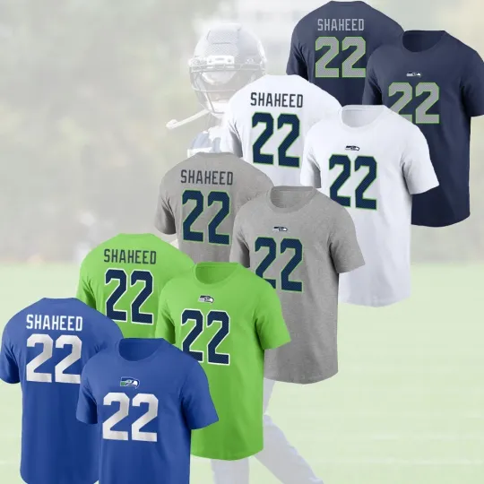 Discover Rashid Shaheed #22 Seattle Football 2025 Player Name & Number For Fans