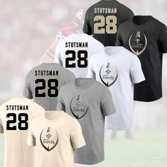Discover Danny Stutsman #28 New Orleans Football 2025 Name & Number Player Fans Gift