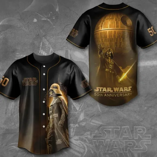 Discover NEW Darth Vader - Star Wars 50th Anniversary Baseball Jersey All Size