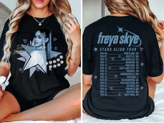 Discover Freya Skye Silent Treatment Shirt, Stars Align Tour 2026 Festival T-Shirt