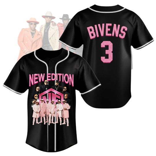 Custom The New Edition Way Tour 2026 Baseball Jersey, New Edition Shirt, Retro R&B Concert Tee, NE Concert Merch, NE4LIFE Tour, Music Fan