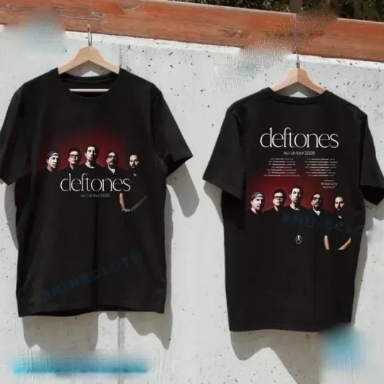 Discover Deftone EU And UK Tour 2026 Schedule Tour Unisex T-Shirt