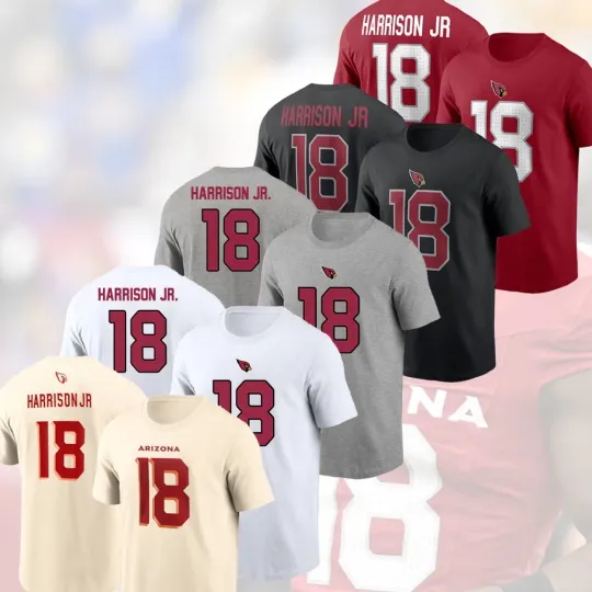 Discover HOT - Marvin Harrison #18 Arizonna Cardinals 2025 Player Name & Number For Fans