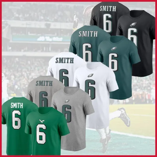Discover HOT - DeVonta Smith #6 Philadelphia Eagles 2025 Player Name & Number Fastship