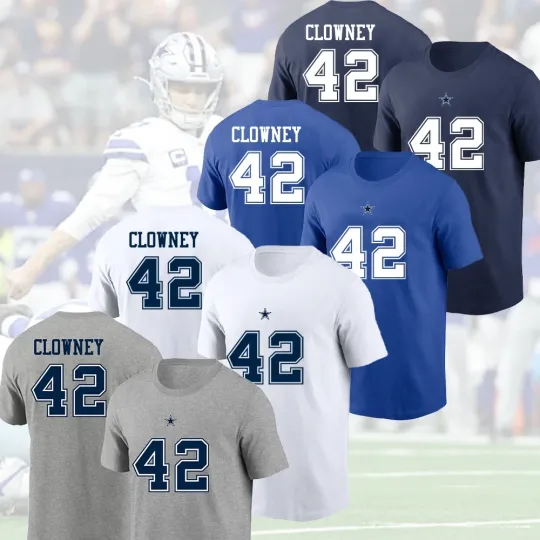 Discover HOT NEW - Jadeveon Clowney #42 Dallas Cowboys 2025 Player Name & Number For Fans