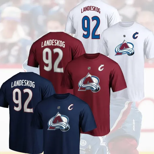 Discover SALE 30% - Gabriel Landeskog #92 Colorado Avalanche Player Name & Number Fans