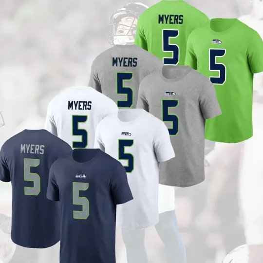 Discover HOT NEW - Jason Myers #5 Seattle Seahawks 2025 Player Name & Number For Fans