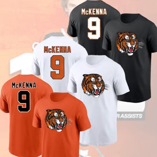 Discover HOT NEW - Gavin McKenna #9 Medicine Hat Tigers Player Name & Number For Fans