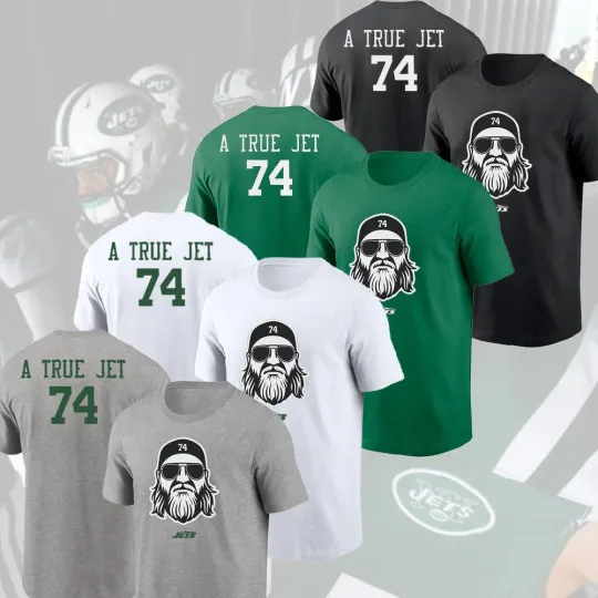Discover HOT - Nick Mangold #74 New York Jets True Jet Player Name & Number For Fan S-5XL