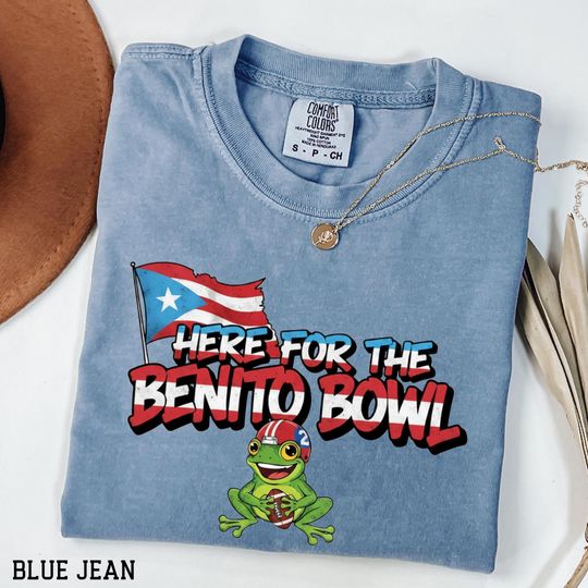Comfort Colors Retro Benito Bowl Halftime 2026 T-Shirt, Halftime Hero Bunny Ears Graphic Tee, Latino Pride Super Bowl Tee