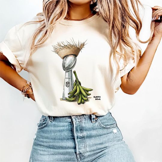 Discover Benito Bowl Super Bowl Halftime Tee, Puerto Rico Pava y Platano Football Shirt, Bad Bunny Fan Merch, Comfort Colors 1717 Vintage Wash Top