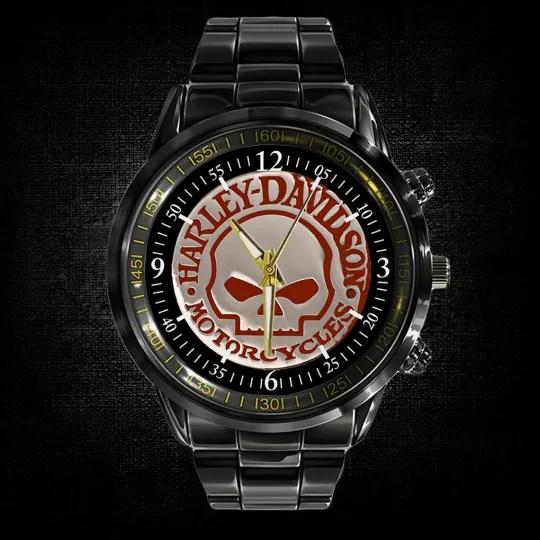 Discover Harley Motor Racing Davidsonn Black Stainless Steel Watch For Men