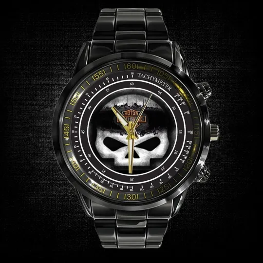 Discover Harley Motor Racing Davidsonn Black Stainless Steel Watch For Men