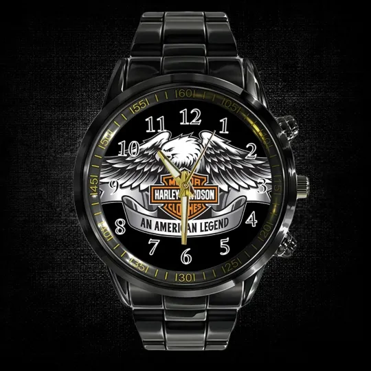 Discover Harley Motor Racing Davidsonn Black Stainless Steel Watch For Men