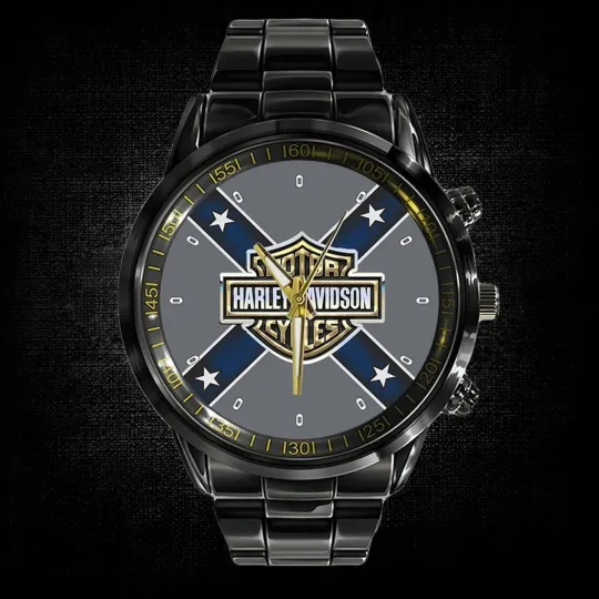 Discover Harley Motor Racing Davidsonn Black Stainless Steel Watch For Men