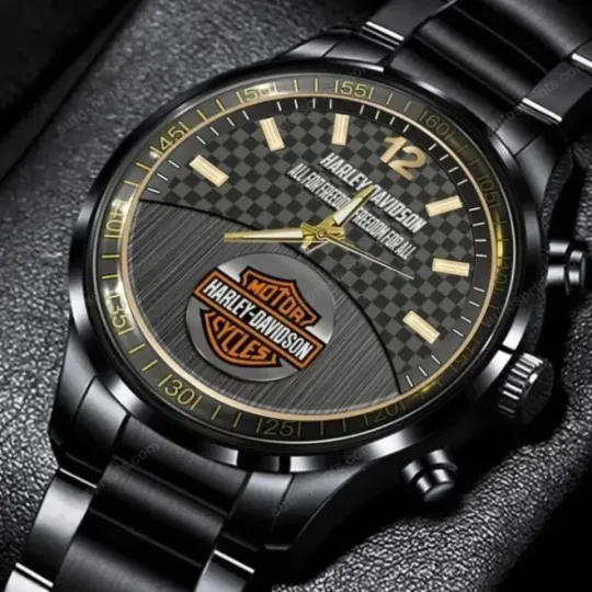 Discover Harley Motor Racing Davidsonn Black Stainless Steel Watch For Men