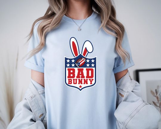 Discover Benito Bowl Shirt, Bunny Ears Football T-Shirt, Reggaeton Artist Graphic Tee, Game Day Shirt, Sublimation Tee