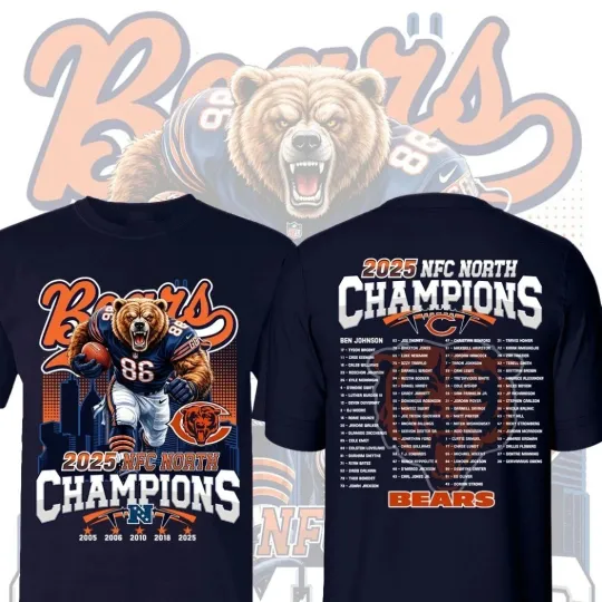 Discover HOT ITEM!  The Chicago Bears will win the North championship in the 2025 seasion