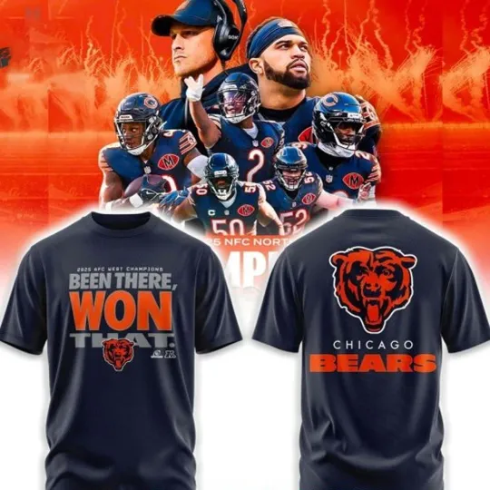 Discover HOT iTEM! Chicago Bears 2025 North Division Champions Locker Room Trophy