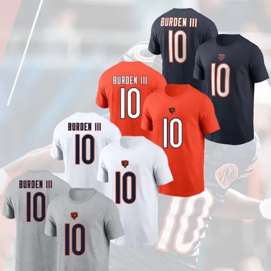 Discover HOT! Luther Burden III #10 Chicago Bears Name and Number Gift For Fans