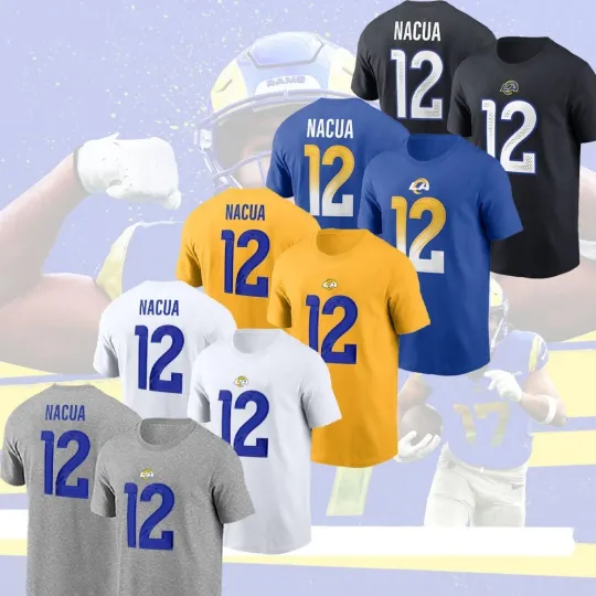 Discover SALE OFF 2025! Puka Nacua #12 Los Angeles Rams Name and Number Fan Favorite