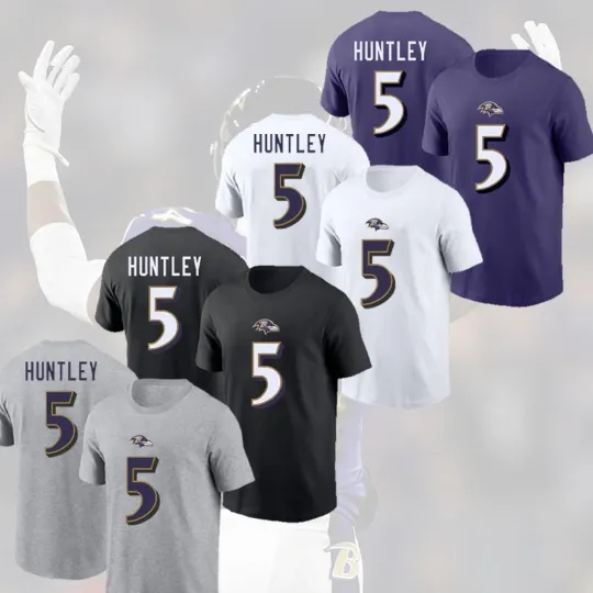 Discover HOT! Tyler Huntley #5 Baltimore Ravens Name and Number Gift For Fans