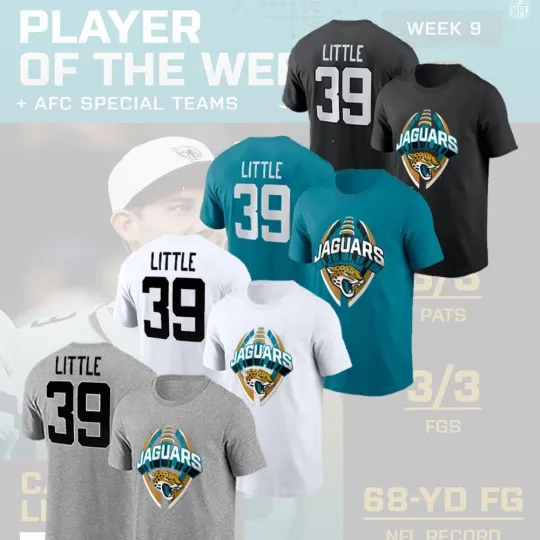 Discover HOT! Cam Little #39 Jacksonville Jaguars Icon 2025 Name & Number Gift For Fan