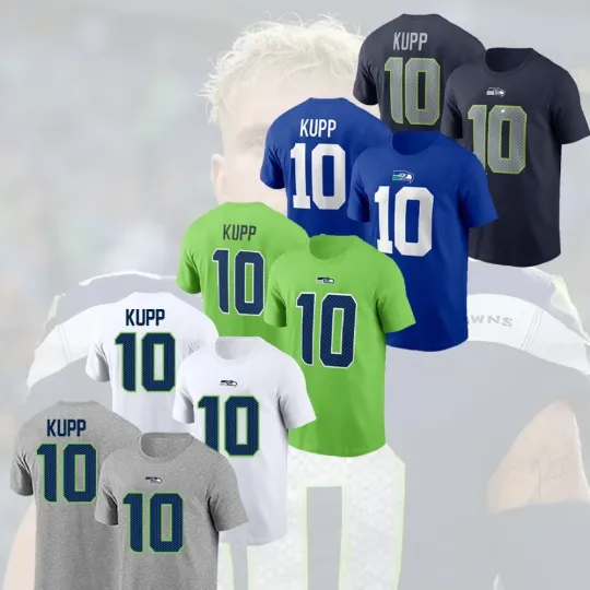Discover HOT! Cooper Kupp #10 Seattle Seahawks Name and Number Player 2025 Gift For Fan