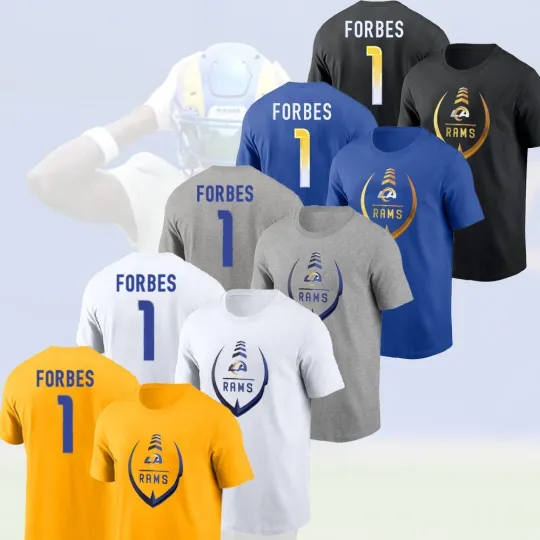 Discover HOT - Emmanuel Forbes #1 Los Angeles Rams Icon Player Name & Number For Fans