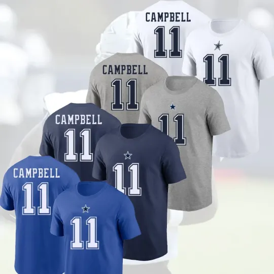 Discover HOT NEW - Parris Campbell #11 Dallas Cowboys 2025 Player Name & Number For Fans