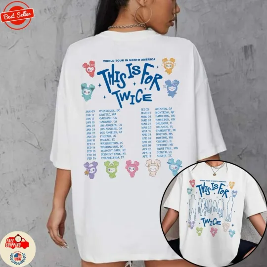 Discover Twice This is for World Tour in US 2026 T-shirt