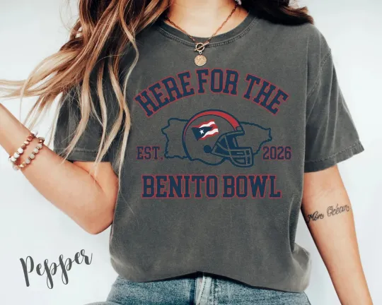 Discover Comfort Colors Benito Bowl Shirt, Puerto Rican Football Tee, Super bowl 2026