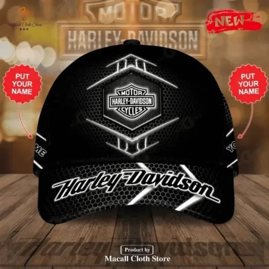 Discover Personalized Harley Motor Racing Davidson Cap Gift