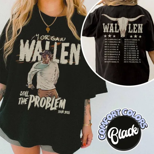 Discover Wallen Western Still The Problem Tour 2026 Comfort Colors Shirt, Wallen Western