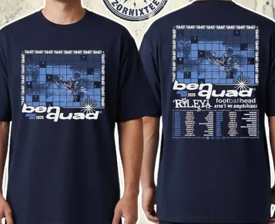Discover Ben Quad Wisher Tour 2026 Dates List Kicks Off In Atlanta Navy T-Shirt PP2737