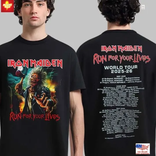 Discover Iron Maiden Run For Your Lives World Tour 2025-2026 With Tour Dates Reprint