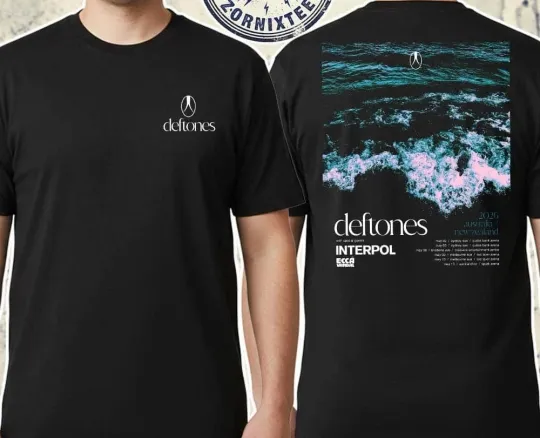 Discover Deftone Australia New Zealand 2026 Tour Cities List With Special T Shirt PP2734