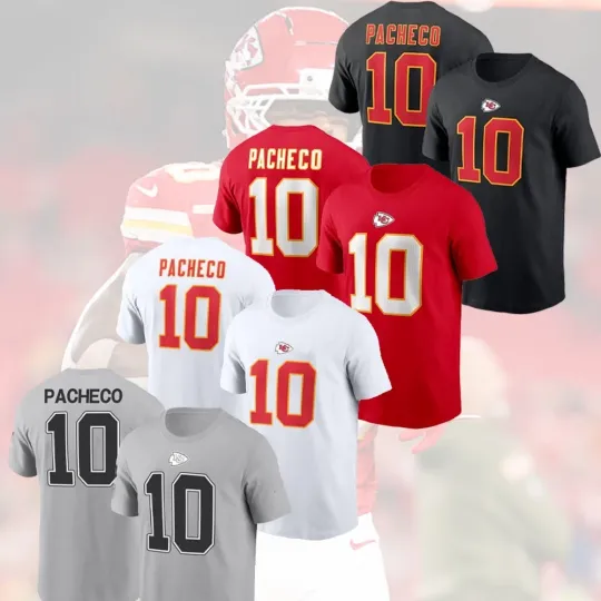 Discover Isiah Pacheco #10 Kansas City Football Name & Number Gift For Fan