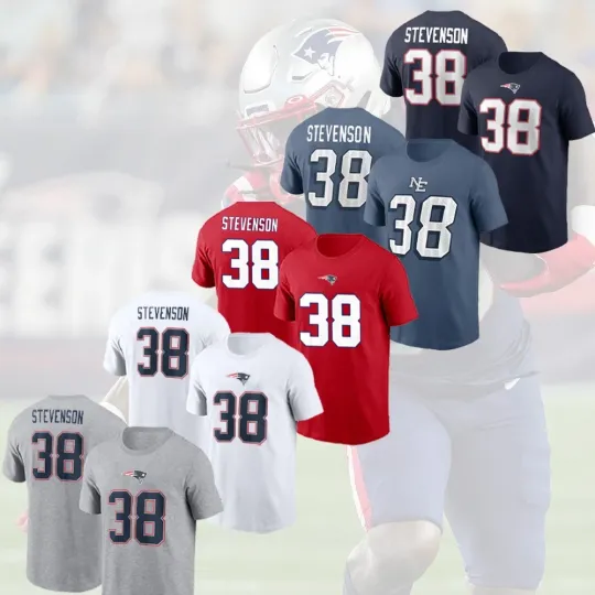 Discover Rhamondre Stevenson #38 New England Football Name and Number Gift For Fans