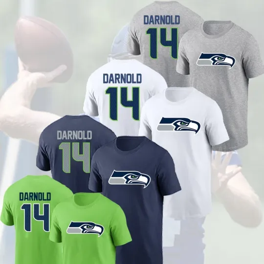 Discover Sam Darnold #14 to Seattle Football Player Name & Number