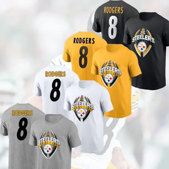 Aaron Rodgers #8 Pittsburgh Football Icon 2025 Name and Number Gift For Fans