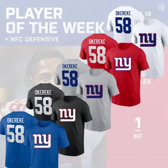 Discover Bobby Okereke #58 New York Football Team Name and Number Gift For Fans
