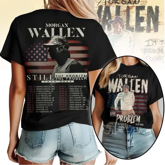 Discover Wallen Western Still The Problem Tour 2026 Country Music Concert Two Sided Shirt