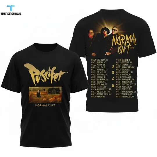 Discover Puscifer Normal Isnt Tour 2026 Shirt Rock Band Concert Fan Collector Gift