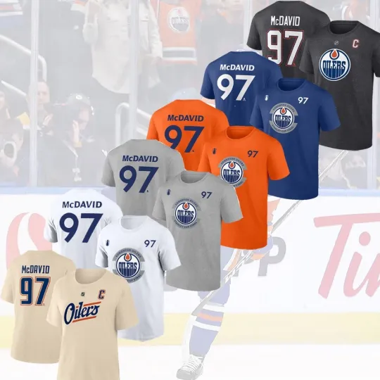 Discover Connor McDavid #97 Edmonton Oilers Name and Number Player Special For Fan