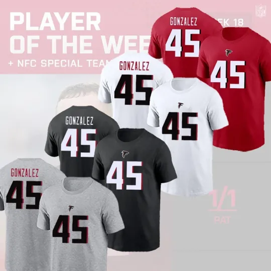 Discover Zane Gonzalez #45 Atlanta Football Team Name and Number Gift For Fans