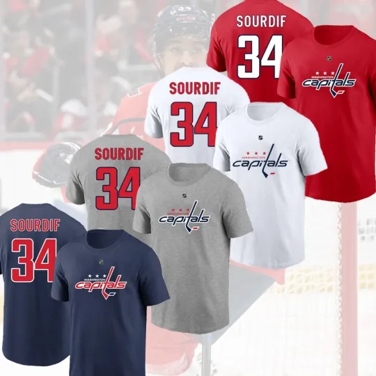 Discover Justin Sourdif #34 Washington Capitals Team Name and Number Special For Fan