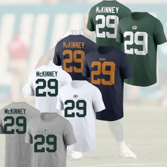 Discover Xavier McKinney #29 Green Bay Football Team 2025 Name & Number Gift For Fan
