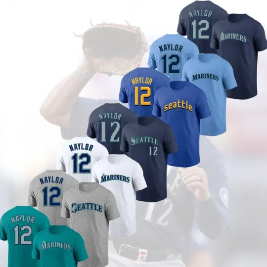 Discover Josh Naylor  #12 Seattle Ma.ri.ners 2025 Name and Number For Fans